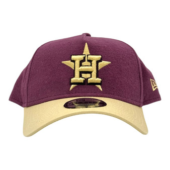 Houston Astros New Era Purple/Tan Classic Logo 9FORTY A-Frame Adjustable Snapback Hat