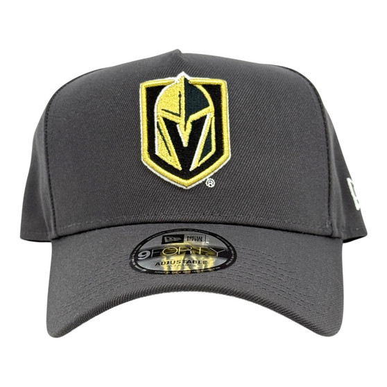 Vegas Golden Knights New Era All Dark Gray And Gray Bottom 9FORTY A-Frame Adjustable Snapback Hat