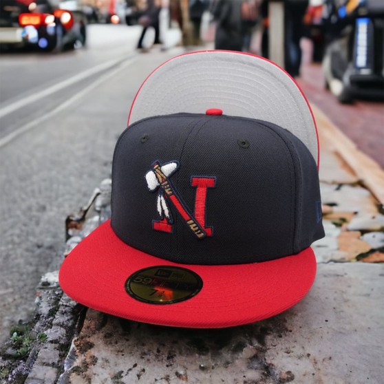 Mayos De Navojoa New Era All Navy/Red Bill And Gray Bottom 59FIFTY Fitted Hat