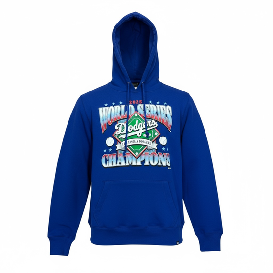 Los Angeles Dodgers Men’s 47 Brand Royal Blue 2025 World Series Champions Pullover Hoodie