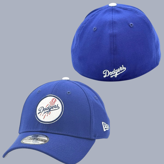 Los Angeles Dodgers New Era Royal Blue Circle Logo 39THIRTY Stretch Fit Hat