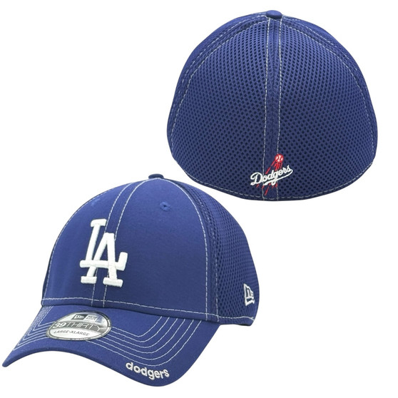 Los Angeles Dodgers New Era Royal Blue Basic Logo 39THIRTY Neo Mesh Stretch Fit Hat