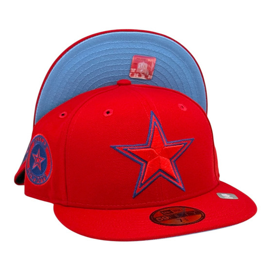 Dallas Cowboys New Era Red/Sky Blue Bottom With Dallas Cowboy Patch 59FIFTY Fitted Hat