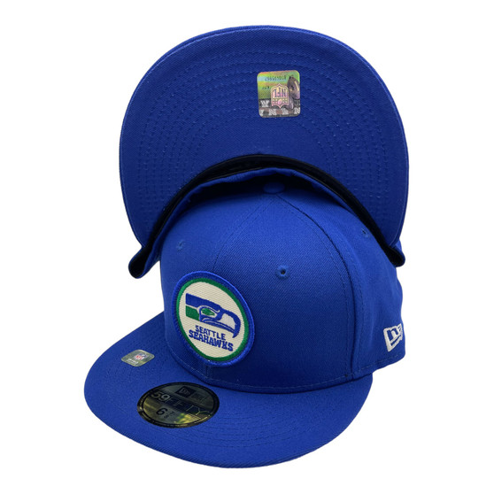 Seattle Seahawks New Era Royal Blue 2022 Sideline Historic 59FIFTY Fitted Hat