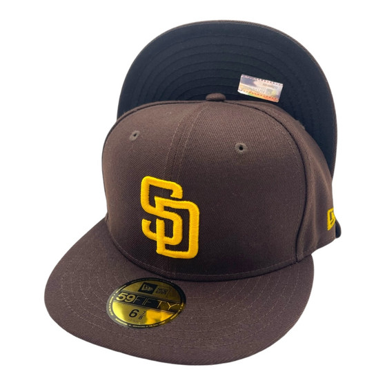 San Diego Padres New Era All Brown On-Field Authentic Collection 59FIFTY Fitted Hat