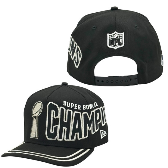 Seattle Seahawks New Era Black Super Bowl LX Champions Parade 9FIFTY A-Frame Adjustable Snapback Hat