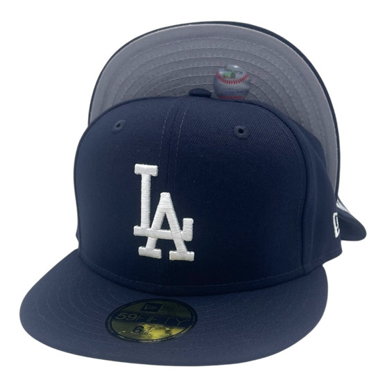 Los Angeles Dodgers New Era All Navy With White Logo 59FIFTY Fitted Hat
