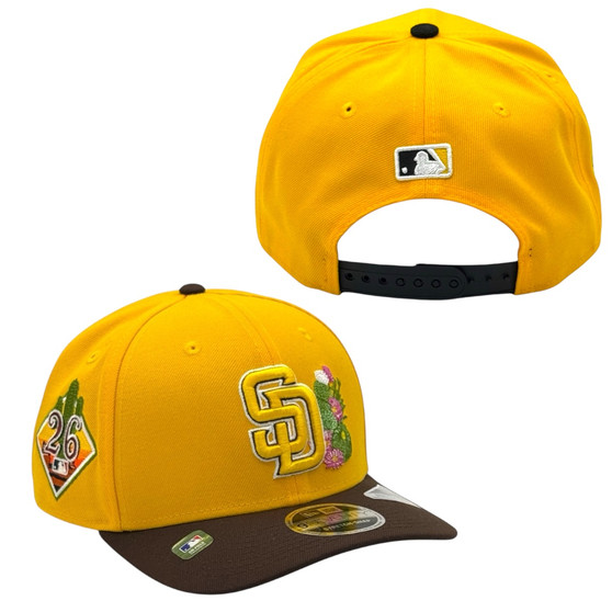 San Diego Padres New Era Gold/Brown 2026 Spring Training With Patch 9SEVENTY Stretch Fit Snapback Hat