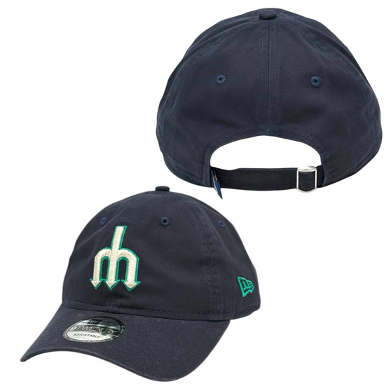 Seattle Mariners New Era Navy With Trident Classic 2.0 9TWENTY Adjustable Hat
