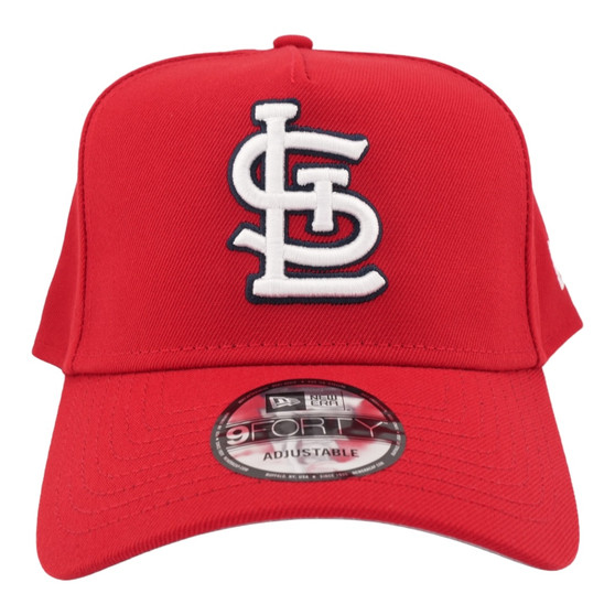 St. Louis Cardinals New Era All Red With Gray Bottom 9FORTY A-Frame Adjustable Snapback Hat