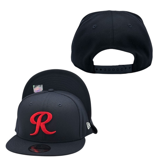 Tacoma Rainiers New Era Navy With Red Letter "R" 9FIFTY Adjustable Snapback Hat