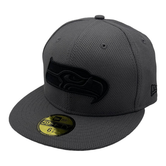 Seattle Seahawks New Era All Dark Gray Diamond Era 59FIFTY Fitted Hat