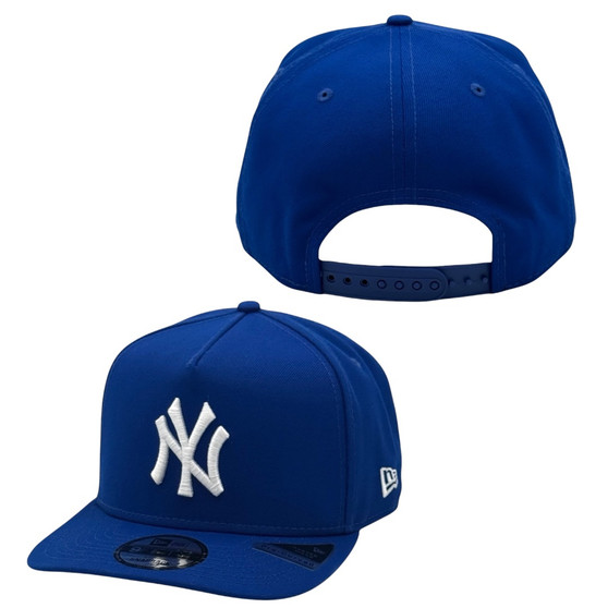 New York Yankees New Era Royal Blue With Classic Logo 9FIFTY A-Frame Adjustable Snapback Hat