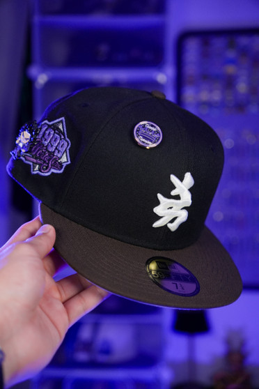New York Yankees New Era Yami Yankees Black/Brown 1999 World Series Patch 59FIFTY Fitted Hat