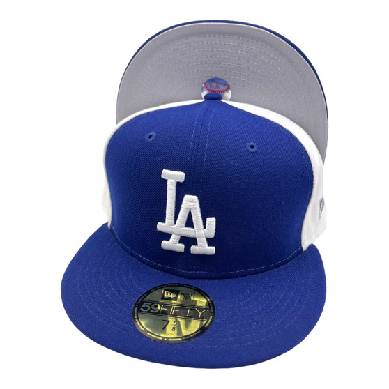 Los Angeles Dodgers New Era Pin Wheel Muti Colors Royal Blue/White/Gray 59FIFTY Fitted Hat