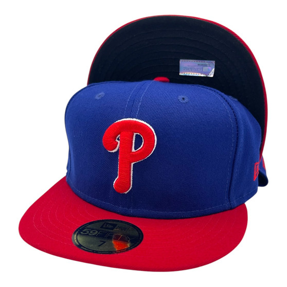 Philadelphia Phillies New Era Royal Blue/Red Bill Alternate Authentic Collection On-Field 59FIFTY Fitted Hat