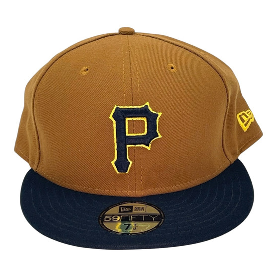 Pittsburgh Pirates New Era All Dark Khaki/Black Bill 59FIFTY Fitted Hat