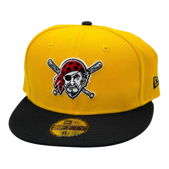 Pittsburgh Pirates New Era All Yellow/Black Bill With Pirate Logo 59FIFTY Fitted Hat