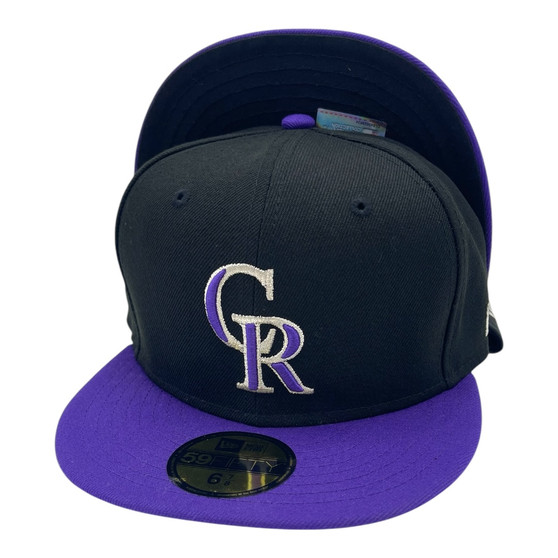 Colorado Rockies New Era Black/Purple Alternate Authentic Collection On-Field 59FIFTY Fitted Hat