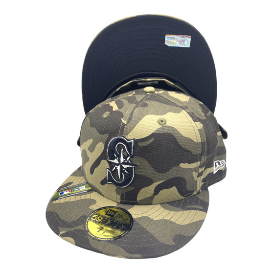 Seattle Mariners New Era All Camo Armed Forces Day On-Field 59FIFTY Fitted Hat