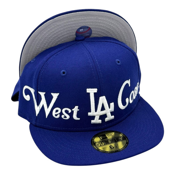 Los Angeles Dodgers New Era All Royal Blue/Gray Bottom West Coast 59FIFTY Fitted Hat