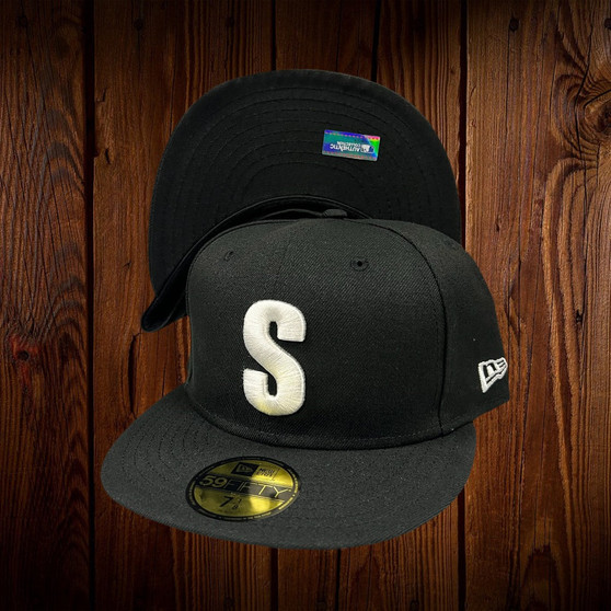Seattle Steelheads New Era All Black With White Logo Negro League 59FIFTY Fitted Hat