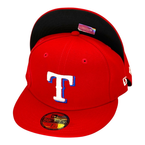 Texas Rangers New Era All Red Authentic Collection On-Field Alternate 59FIFTY Fitted Hat