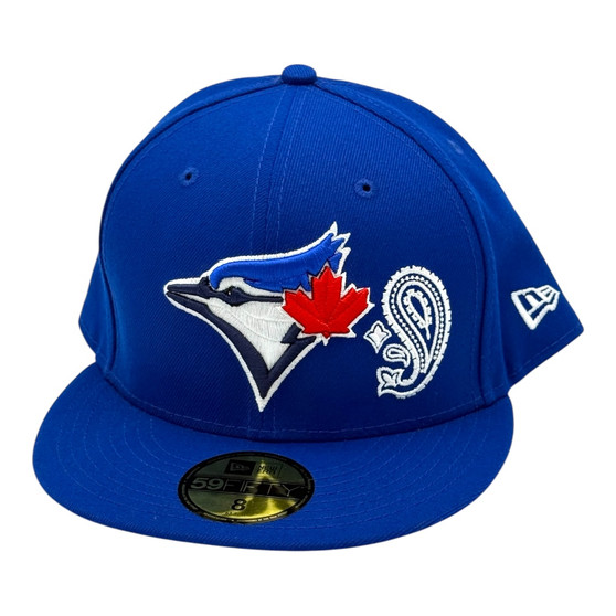 Toronto Blue Jays New Era Royal Blue Bandanna Print Under Visor 59FIFTY Fitted Hat