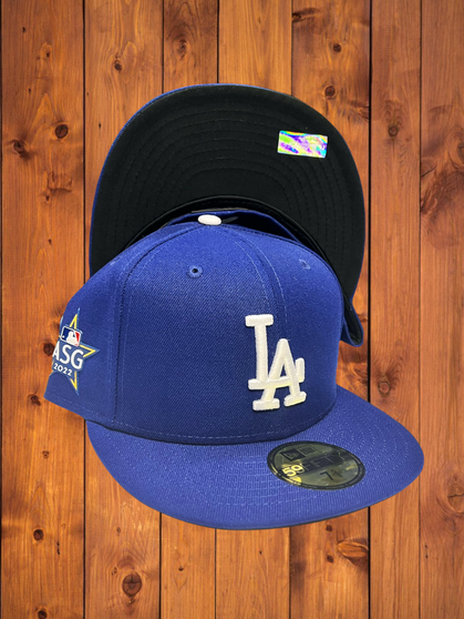 Los Angeles Dodgers New Era All Royal Blue With 2022 All Star Game Patch 59FIFTY Fitted Hat