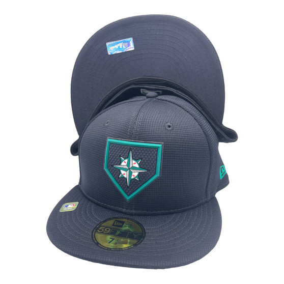 Seattle Mariners New Era All Navy Clubhouse 59FIFTY Fitted Hat