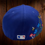 Los Angeles Dodgers New Era All Royal Blue/Gray Bottom With Blooming Flowers On Side 59FIFTY Fitted Hat