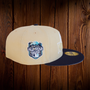 Seattle Mariners New Era Vegas Gold/Navy Bill And Gray Bottom With 2023 All-Star Game Patch On Side 59FIFTY Fitted Hat