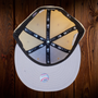 Seattle Mariners New Era Vegas Gold/Navy Bill And Gray Bottom With 2023 All-Star Game Patch On Side 59FIFTY Fitted Hat