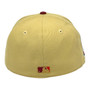 Seattle Mariners New Era Vegas Gold/Hot Red Bill And Doscientos Blue Bottom With 40TH Anniversary Patch On Side 59FIFTY Fitted Hat