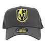 Vegas Golden Knights New Era All Dark Gray And Gray Bottom 9FORTY A-Frame Adjustable Snapback Hat