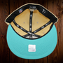 Seattle Seahawks New Era Vegas Gold/Black Visor And Teal Bottom With 1993 Pro-Bowl Patch 59FIFTY Fitted Hat