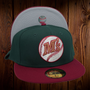 Seattle Mariners New Era Dark Green/ Cardinal Red Bill With Gray Bottom 59FIFTY Fitted Hat