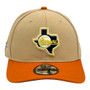 Texas Rangers New Era khaki/Burnt Orange Texas State Logo With Ranger Word Logo on Side 9SEVENTY Stretch Fit Snapback Hat