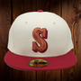Seattle Mariners New Era No Patch Chrome/Hot Red Bill With Gray Bottom 59FIFTY Fitted Hat
