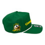 Oregon Ducks 47 Brand Green Words Logo Unstructured With Rope Hitch A-Frame Adjustable Snapback Hat