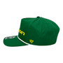 Oregon Ducks 47 Brand Green Words Logo Unstructured With Rope Hitch A-Frame Adjustable Snapback Hat