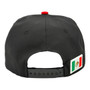 Mexico Zion Headwear Group Black/Red Hecho En Mexico Flat Bill Adjustable Snapback Hat