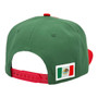 Mexico Zion Headwear Group Green/White/Red Hecho En Mexico With Mexican Flag Flat Bill Adjustable Snapback Hat