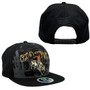 Rodeo Bull Riding Top Level Black Flat Bill Adjustable Snapback Hat