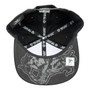 Rodeo Bull Riding Top Level Black Flat Bill Adjustable Snapback Hat