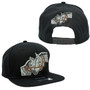Horse WYNN Headwear Black Flat Bill Adjustable Snapback Hat
