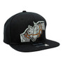 Horse WYNN Headwear Black Flat Bill Adjustable Snapback Hat