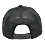 Mexico Kamel Black With 1821 Rubber Patch Pre-Curved Trucker Mesh Snapback Hat