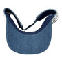 CoG New York Women’s Denim Blue With Sparkly Rocks Adjustable Pre-Curved Visor Hat