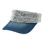 CoG New York Women’s Denim Blue With Sparkly Rocks Adjustable Pre-Curved Visor Hat